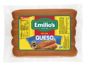 SALCHICHAS EMILIO´S HOT DOG QUESO