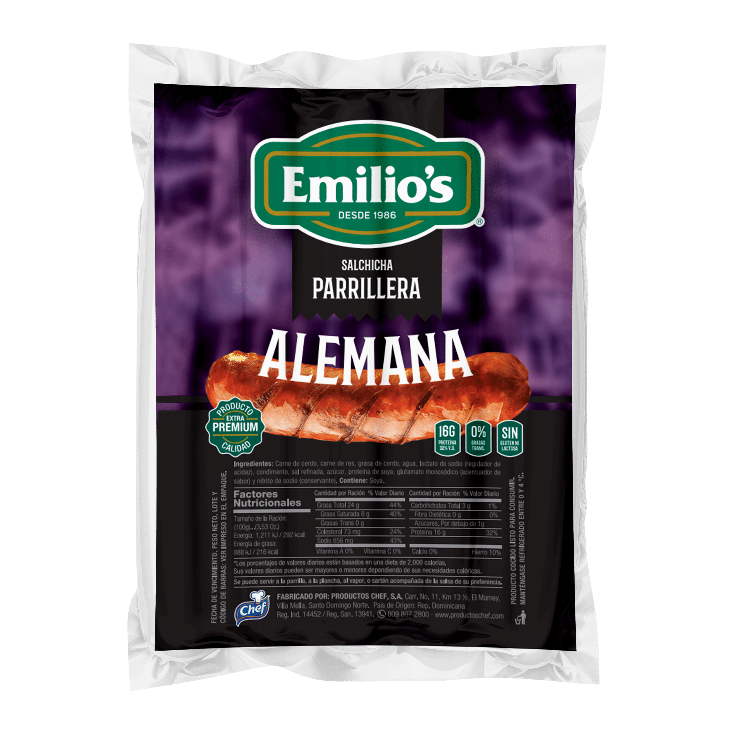 SALCHICHA PARRILLERA ALEMANA