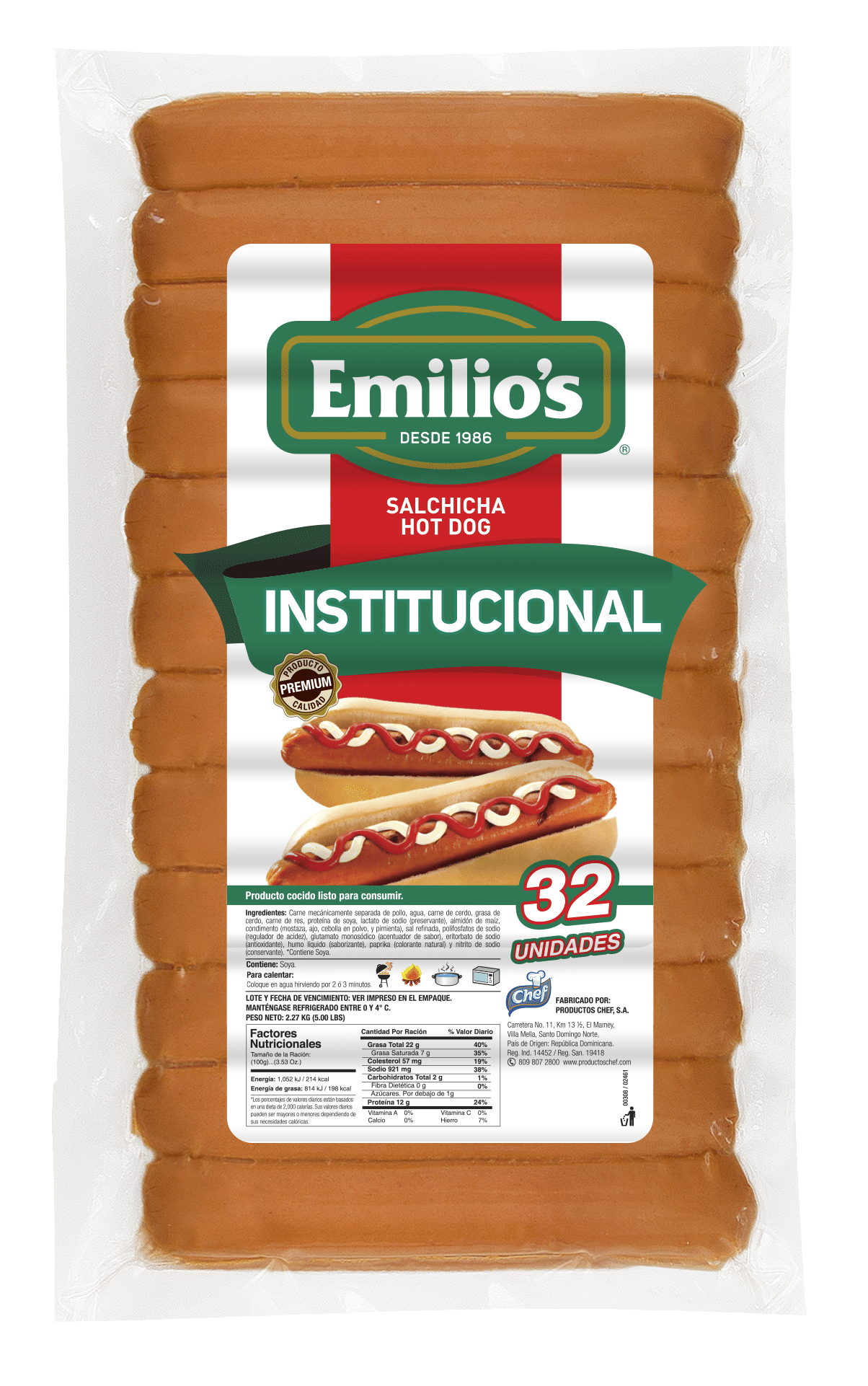 HOT DOG INSTITUCIONAL