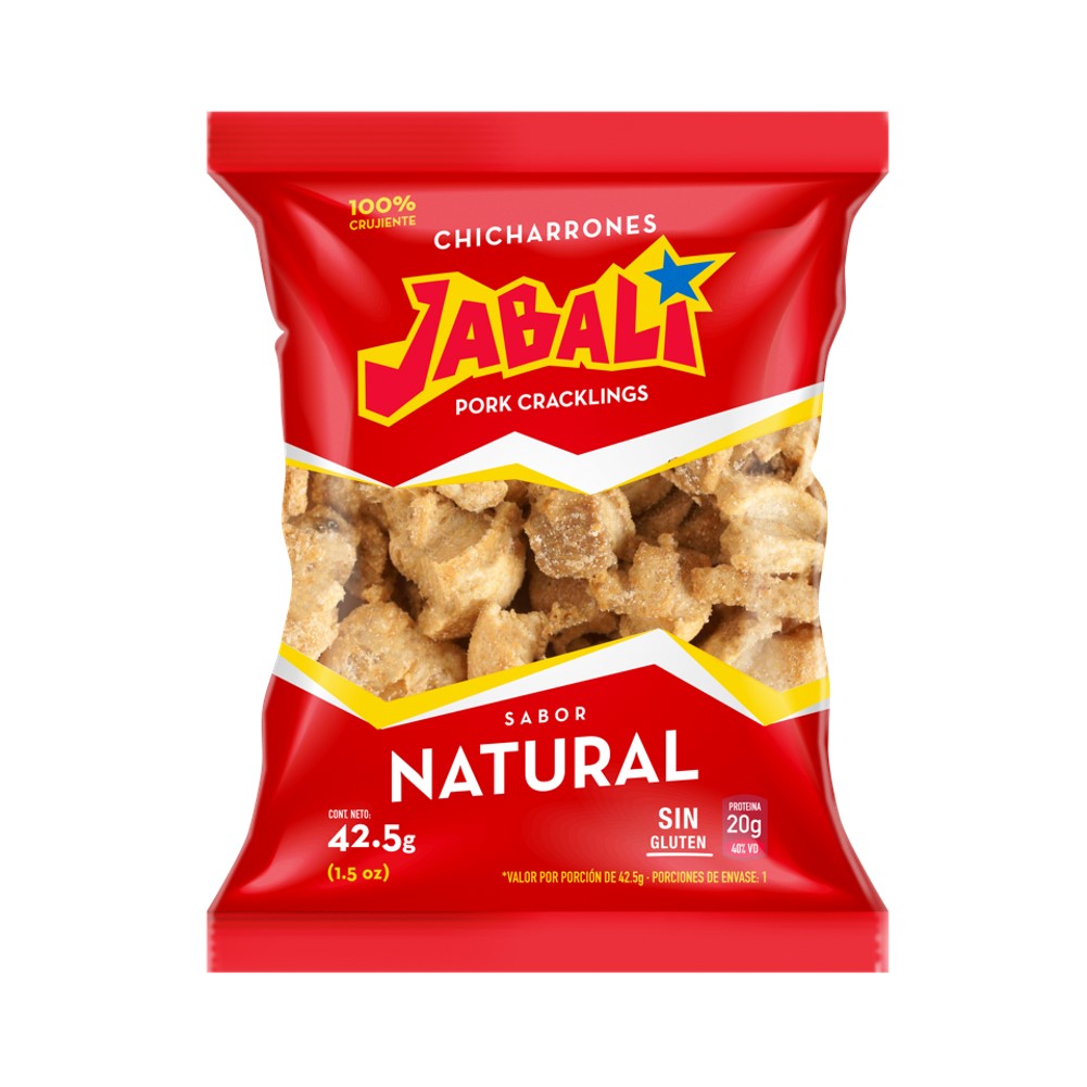 JABALI CHICHARRÓN SABOR NATURAL