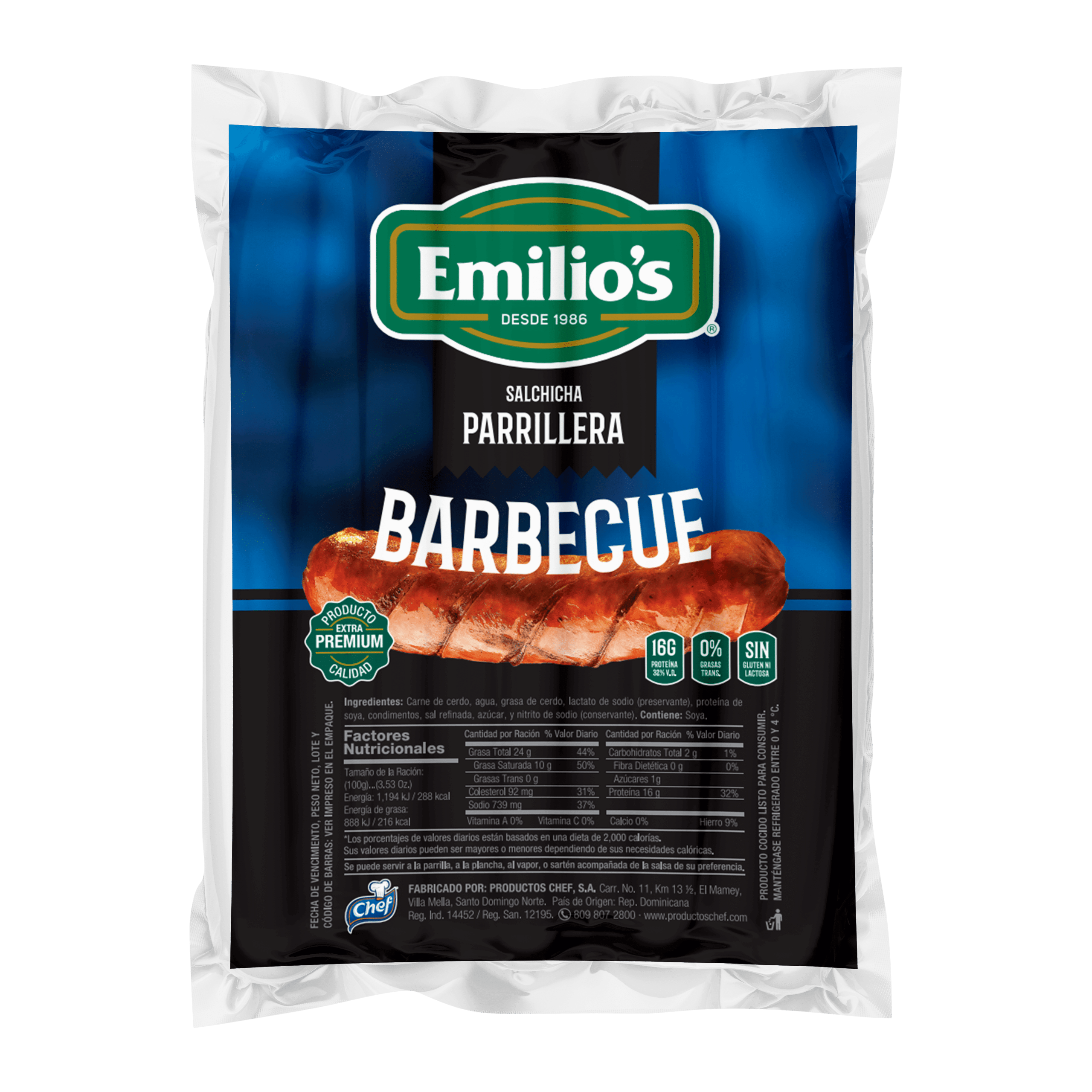 SALCHICHA PARRILLERA BBQ